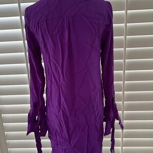Amanda Uprichard Purple Flowy Dress
